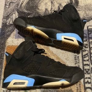 Nike Air Jordan 6 Retro ‘UNC’ Men’s Size 9.5 Black 384664-006